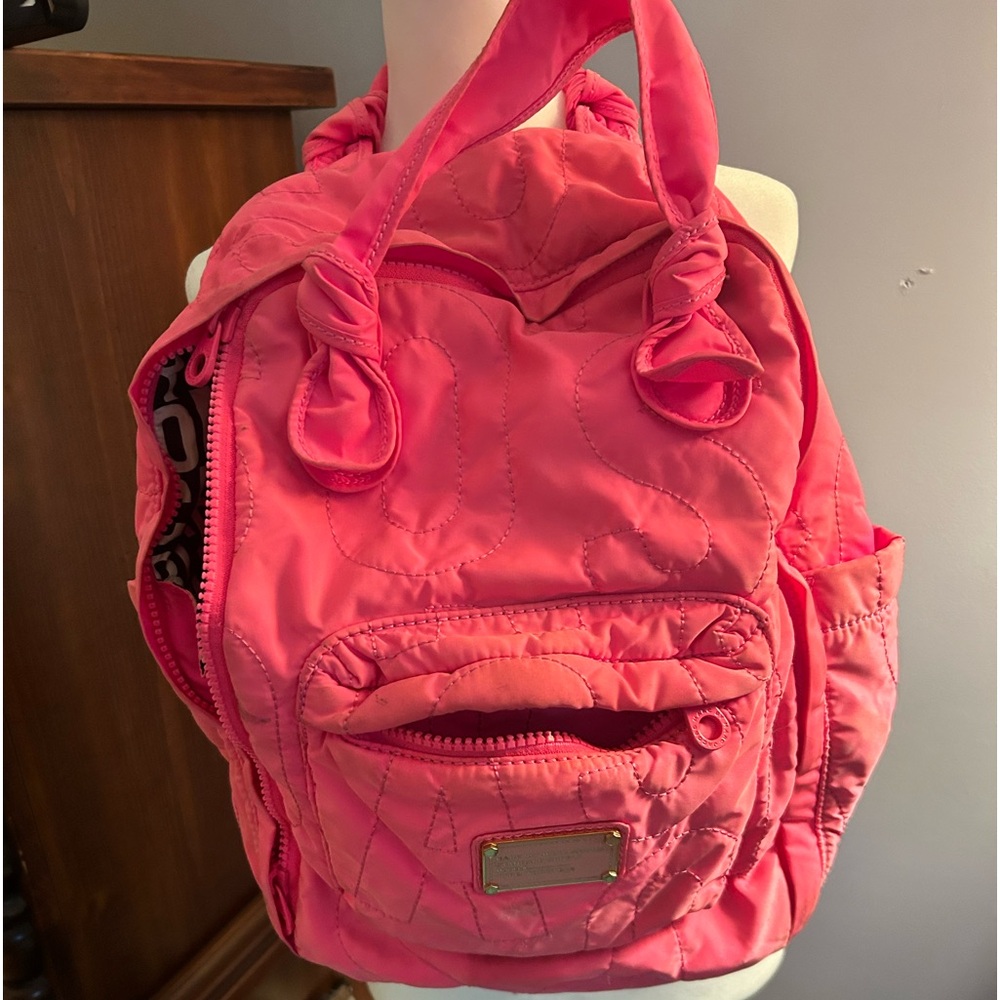 Marc Jacobs Pink Quilted Backpack